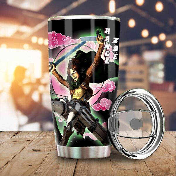 Hange Zoe Stainless Steel Anime Tumbler Cup Custom Attack On Titan Anime