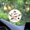 Happy Halloween Personalized Ornament Custom Name Car Interior Accessories