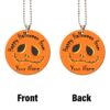 Happy Halloween Pumpkin Ornament Custom Name Car Interior Accessories