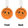 Happy Halloween Pumpkin Ornament Custom Name Car Interior Accessories