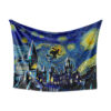 Harry Potter Blanket Starry Night Hogwarts Blanket