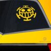 Heart Pirates Flag Car Sticker Custom One Piece Anime Car Accessories