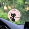 Hope Your Halloween Is Purr-fect Black Cat Ornament Custom Name Car Accessories