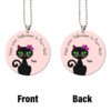 Hope Your Halloween Is Purr-fect Black Cat Ornament Custom Name Car Accessories