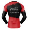 Hooktab House Targaryen Game of Thrones Long Sleeve Rash Guard Compression Shirt Cosplay Anime Gym Shirt