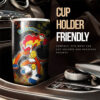 Infernape Stainless Steel Anime Tumbler Cup Custom Tie Dye Style Anime