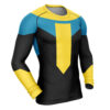 Hooktab Invincible Long Sleeve Rash Guard Compression Cosplay Anime Gym Shirt