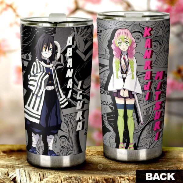 Kanroji And Obanai Stainless Steel Anime Tumbler Cup Custom Demon Slayer Anime Mix Mangas