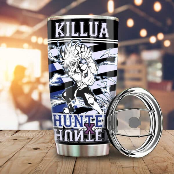 Killua Zoldyck Stainless Steel Anime Tumbler Cup Custom Hunter x Hunter Anime