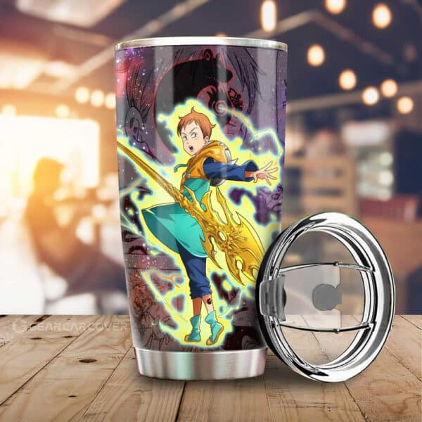 King Stainless Steel Anime Tumbler Cup Custom Seven Deadly Sins Anime Manga Galaxy Style