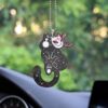 Kitsune Mask Black Cat Ornament Custom Halloween Car Accessories