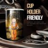 Krillin And Android 18 Stainless Steel Anime Tumbler Cup Custom Dragon Ball Anime