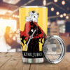 Kyoujurou Rengoku Stainless Steel Anime Tumbler Cup Custom Demon Slayer Manga Style