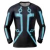 Hooktab Legacy Uniform Tron Long Sleeve Rash Guard Compression Cosplay Anime Gym Shirt