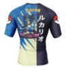 Hooktab Lucario Attack Pokemon Short Sleeve Rash Guard Compression Shirt Cosplay Anime Gym Shirt