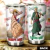 Luffy And Zoro Stainless Steel Anime Tumbler Cup Custom One Piece Anime