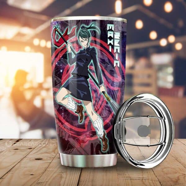 Maki Zenin Stainless Steel Anime Tumbler Cup Custom Jujutsu Kaisen Anime Galaxy Manga Style