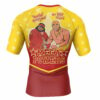 Hooktab Mega Powers Macho Man and Hulk Hogan Pop Culture Short Sleeve Rash Guard Compression Shirt Cosplay Anime Gym Shirt