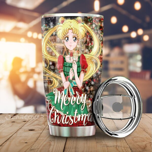 Merry Christmas Sailor Moon Stainless Steel Anime Tumbler Cup Custom Anime