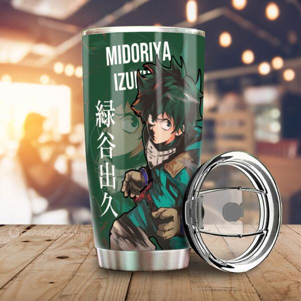 Midoriya Izuku Stainless Steel Anime Tumbler Cup Custom My Hero Academia For Anime Fans