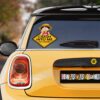 Monkey D. Luffy Funny Car Sticker Custom Warning Crash Into Me