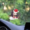 Nezuko Santa Claus Ornament Custom Anime Demon Slayer Car Accessories Christmas Decorations