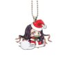 Nezuko Santa Claus Ornament Custom Anime Demon Slayer Car Accessories Christmas Decorations