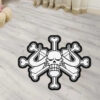 One Piece Rug Beast Pirates Flag Rug Anime Custom Shaped Rug Anime Rug