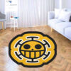 One Piece Rug Heart Pirates Flag Rug Anime Custom Shaped Rug Anime Rug