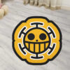 One Piece Rug Heart Pirates Flag Rug Anime Custom Shaped Rug Anime Rug