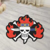 One Piece Rug Kid Pirates Flag Rug Anime Custom Shaped Rug Anime Rug