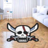 One Piece Rug Red Hair Pirates Flag Rug Anime Custom Shaped Rug Anime Rug