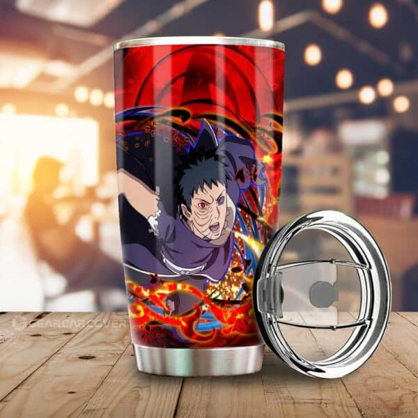 Obito Stainless Steel Anime Tumbler Cup Custom Sharingan Eye