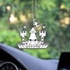 One Piece Firetank Pirates Flag Ornament Custom Anime Car Interior Accessories