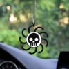 One Piece Kuja Pirates Flag Ornament Custom Anime Car Interior Accessories