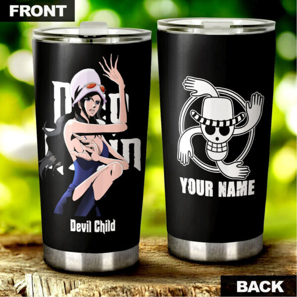 One Piece Nico Robin Personalized Stainless Steel Anime Tumbler Cup