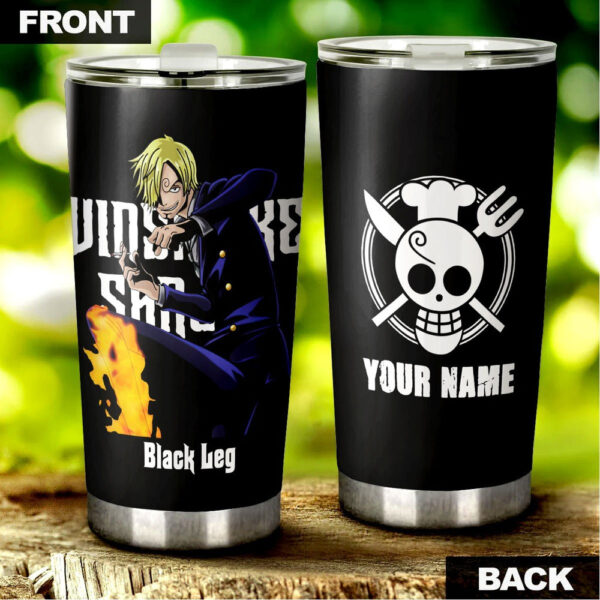 One Piece Vinsmoke Sanji Personalized Stainless Steel Anime Tumbler Cup