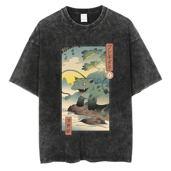 Grass Monster Ukiyo-e T-Shirt Pokemon T-shirt, Anime T-shirt