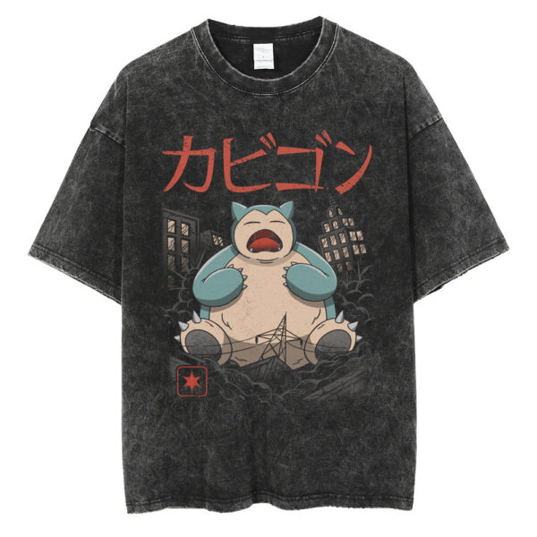 Sleeping Kaiju T-Shirt Pokemon T-shirt, Anime T-shirt
