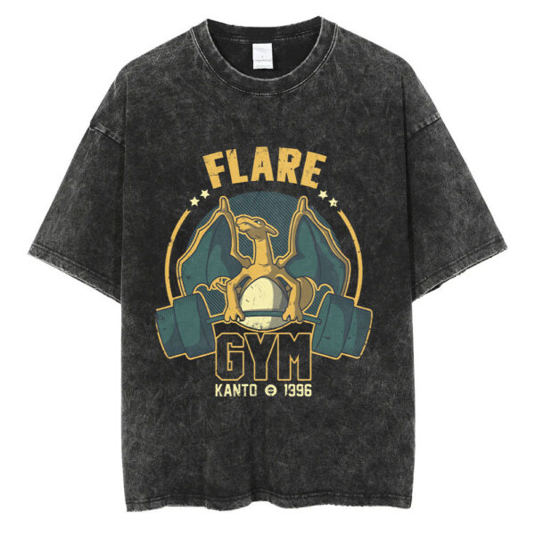 Flare Gym T-Shirt Pokemon T-shirt, Anime T-shirt PML2005241031VKH