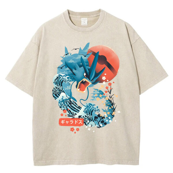 Flying Water Type Monster T-Shirt Pokemon T-shirt, Anime T-shirt
