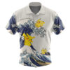 Merch Pikachu Kanagawa Great Wave Pikachu Hawaiian Shirt Pokemon Hawaiian Shirt Anime Hawaiian Shirt