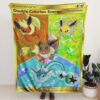 eevee evolution Blanket Pokemon Card Blanket Pokemon Blanket Anime Blanket