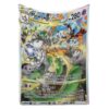 Mewtwo V2 Blanket Pokemon Card Blanket Pokemon Blanket Anime Blanket