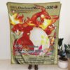 Charizard V4 Blanket Pokemon Card Blanket Pokemon Blanket Anime Blanket