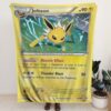 Pokémon card Jolteon Blanket Pokemon Card Blanket Pokemon Blanket Anime Blanket