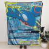 Kyogre & Vaporeon Blanket Pokemon Card Blanket Pokemon Blanket Anime Blanket