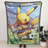 Pikachu Gx Gmax Vmax Blanket Pokemon Card Blanket Pokemon Blanket Anime Blanket