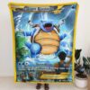 Giant Blastoise Blanket Pokemon Card Blanket Pokemon Blanket Anime Blanket