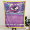 Gastly Blanket Pokemon Card Blanket Pokemon Blanket Anime Blanket